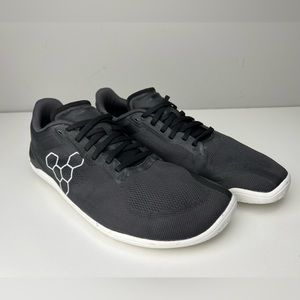 Vivobarefoot Men's Geo Racer II Barefoot Shoes, US 10 EU 43 Obsidian White -EUC!